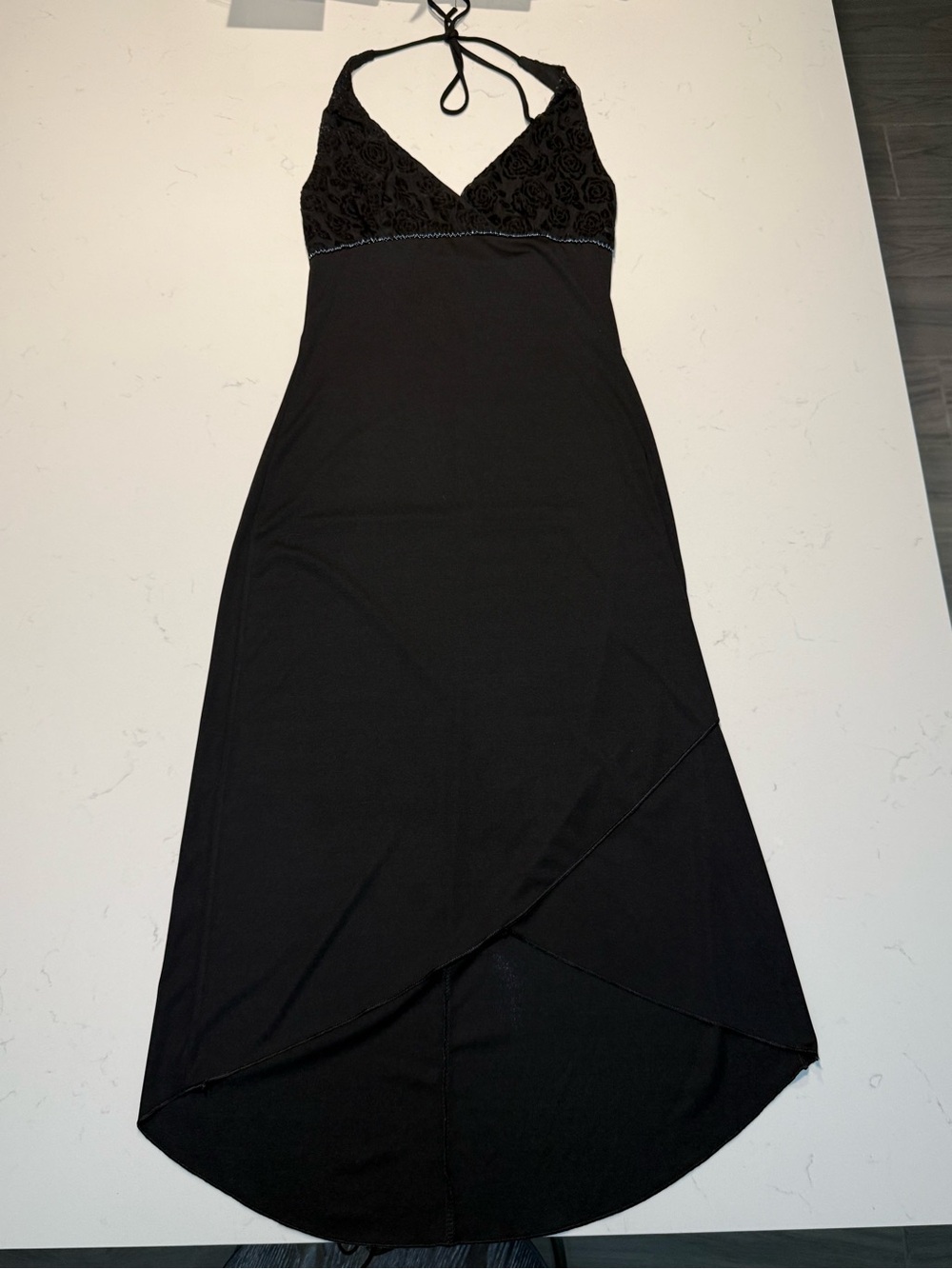 Y2K Byer Too Halter Top Asymmetrical Dress